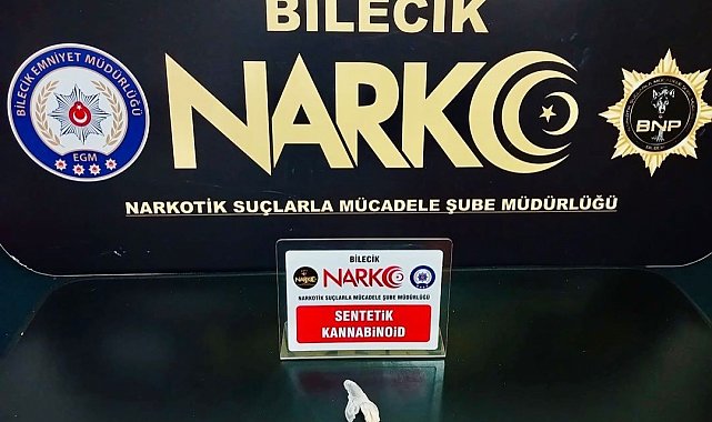Bilecik'te uyuşturucu operasyonu: 1 gözaltı