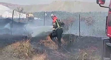 Bingöl'de çıkan bahçe yangını büyümeden söndürüldü