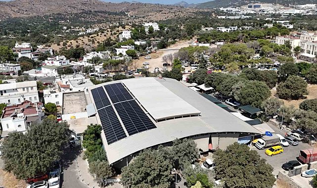 Bodrum Belediyesi, güneşten 106 bin 500 kwh temiz enerji üretti