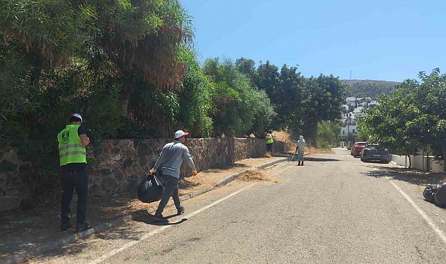 Bodrum'da ot temizliği çalışmaları Haziran ayı boyunca aralıksız sürdü