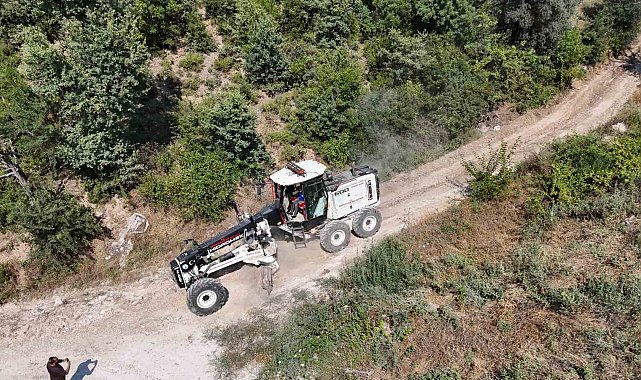 Bozdoğan Belediyesi'nden Örencik'te bahçe yolu çalışması