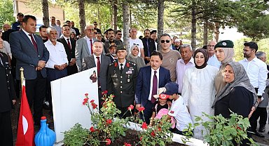 Bünyanlı 15 Temmuz Şehidi Cennet Yiğit kabri başında anıldı