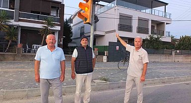 Burhaniye'de yetersiz yaya çizgileri tepki çekti