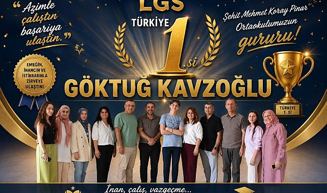 Bursa'da LGS gururu: 500 tam puan alan Göktuğ Kavzoğlu Türkiye birincisi oldu