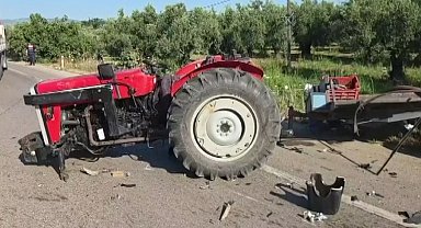 Bursa'da traktör kazası: 2 yaralı