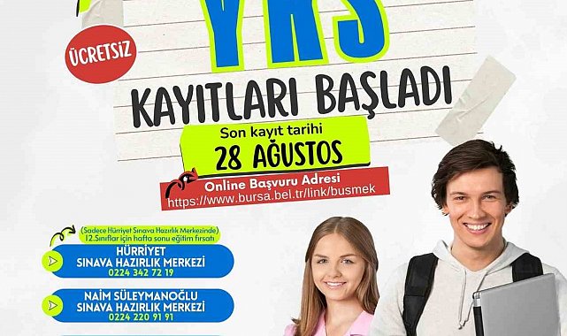 Büyükşehir YKS kursları için kayıtlar başladı