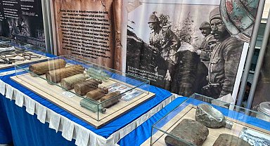 Çanakkale ruhu Tavşanlı'da, savaş malzemeleri sergisi ziyarete açıldı