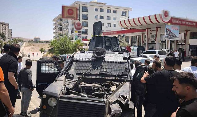 Cizre'de polis aracı takla attı, 2 polis memuru yaralandı