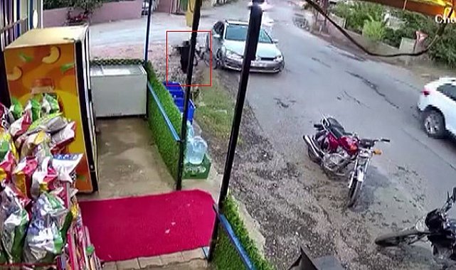 Çocuğun 3 metrelik kuyuya düştüğü korku dolu anlar kamerada