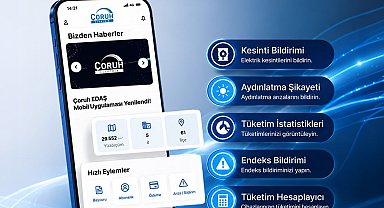 Çoruh EDAŞ mobil uygulamasını yeniledi