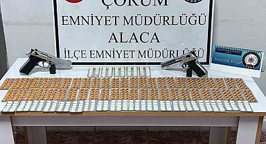 Çorum'da 756 adet sentetik ecza hapı ele geçirildi: 1 tutuklama