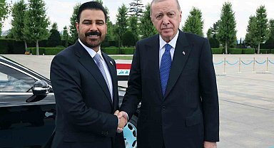 Cumhurbaşkanı Erdoğan, Irak Başbakanı Zeydi'yi törenle karşıladı