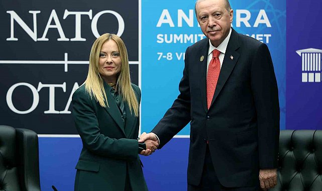 Cumhurbaşkanı Erdoğan, İtalya Başbakanı Meloni ile bir araya geldi