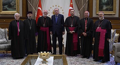 Cumhurbaşkanı Erdoğan, Türkiye Katolik Episkoposlar heyetini kabul etti