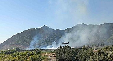 Dalaman'da tarım alanındaki yangın kısa sürede söndürüldü