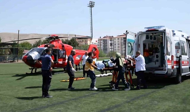 Darende'de yaralanan çocuk hava ambulansıyla Malatya'ya sevk edildi
