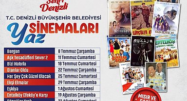 Denizli'de Açık Hava Sinema Günleri başlıyor