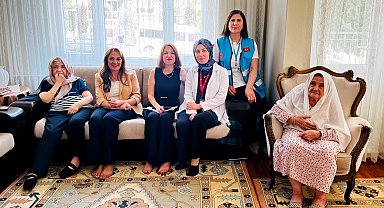 Denizli'de evde sağlık hizmetinden faydalanan hastalar ziyaret edildi