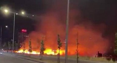 Diyarbakır'da geceyi gündüze çeviren yangın