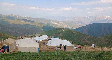 Durankaya yaylalarında çadırlar kuruldu