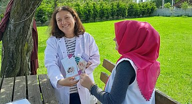 Düzce'de son 3 ayına giren gebeler evlerinde ziyaret edildi