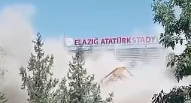 Elazığ'da 5 katlı bina yıkımında facianın eşiğinden dönüldü: Operatör son anda atlayarak kurtuldu