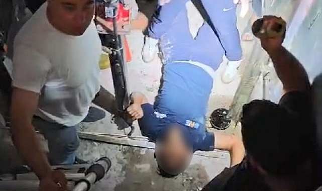 Elazığ'da asansör boşluğuna düşen genç kurtarıldı