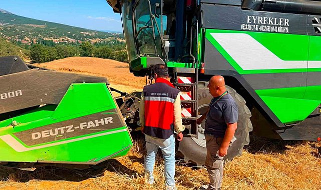 Emet, Şaphane ve Domaniç'te biçerdöver denetimleri sürüyor
