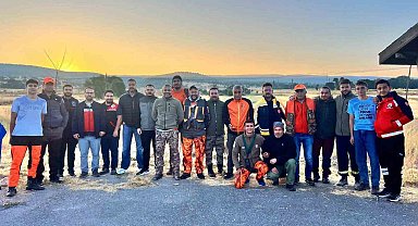 Emet'te yabani domuzlara karşı sürek avı düzenlendi
