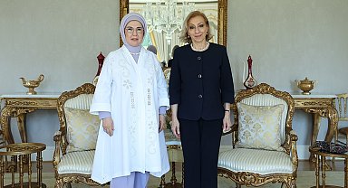 Emine Erdoğan, Lübnan Başbakanı'nın eşi Sahar Selam ile görüştü