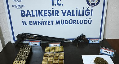 Erdek'te uyuşturucu ve silah operasyonu