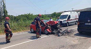 Erdek'te zincirleme kaza: 1 ölü, 2 yaralı