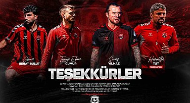 Erzincanspor'da 4 futbolcuyla yollar ayrıldı
