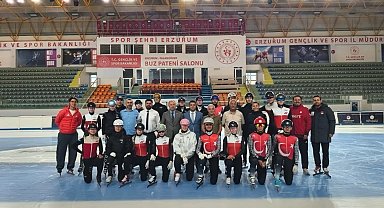Erzurum'da Uluslararası Short Track Kampı
