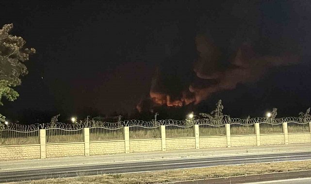 Eskişehir'de TEI fabrikasında korkutan yangın