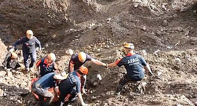 Eskişehir'deki define faciasında AFAD'ın zorlu operasyonu kamerada