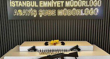Eyüpsultan'da polisin durdurduğu motosikletten tüfek ve el yapımı bomba çıktı: 7 gözaltı