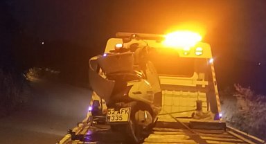 Fatsa'da motosiklet duvara çarptı: 1 ölü
