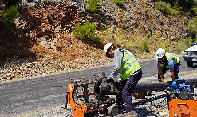 Fethiye Gökçeovacık su isale grup hattı yenileniyor