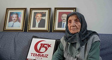 FETÖ'nün hain darbe girişiminde 2 oğlu ve damadını şehit veren 100 yaşındaki Muzaffer Gülşen'in acısı 10 yıldır dinmiyor