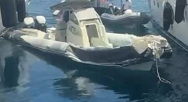 Gaz kolu takılı kalan şişme bot, rıhtıma çarparak patladı: 1 yaralı