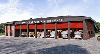 Gebze Yeni İtfaiye Hizmet Binası'nın inşası sürüyor