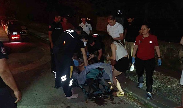 Genç kadının mazgala sıkışan ayağı itfaiye ekibi sayesinde kurtarıldı