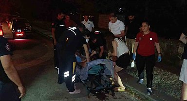 Genç kadının mazgala sıkışan ayağı itfaiye ekibi sayesinde kurtarıldı