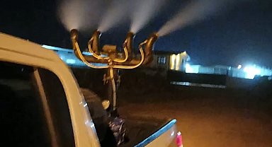 Germencik'te gece ilaçlaması sürüyor