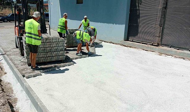 Germencik'te üstyapı çalışmaları başladı