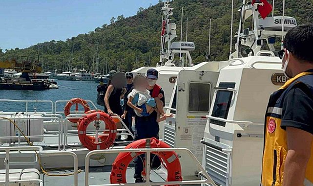 Gezi teknesinde rahatsızlanan çocuk için tıbbi tahliye gerçekleştirildi