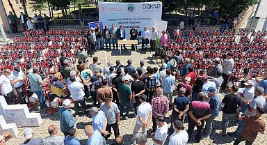 Gökçedere'de 250 işletmeye makine ve ekipman dağıtıldı