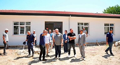 Gömeç'te Karaağaç Mahallesi'nde devlet yatırımları yerinde incelendi