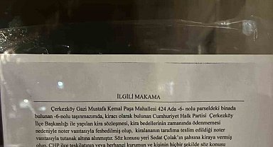 Görevden alınan ilçe başkanı kontratı kendi üzerine yapmış